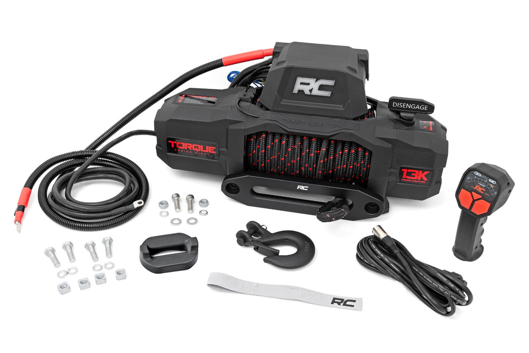 Rough Country 13000-Lb Pro Series Winch - Synthetic Rope
