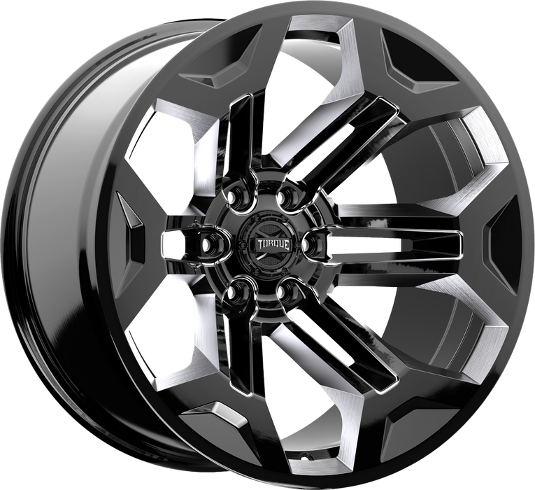 Rough Country Torque Pulse/Gloss Black/20x9/6x5.5/-12mm