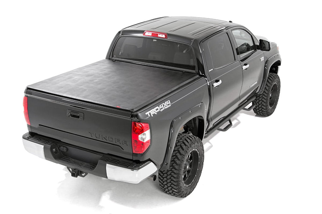 Rough Country Soft Tri-Fold Bed Cover - 6'7" Bed | Toyota Tundra 2WD/4WD (2007-2025)