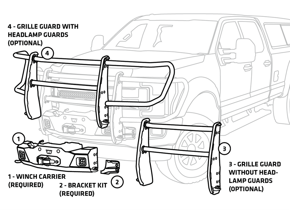 WARN Trans4mer Gen III Bracket Kit, Ford F-150 (2021-2026), view 5
