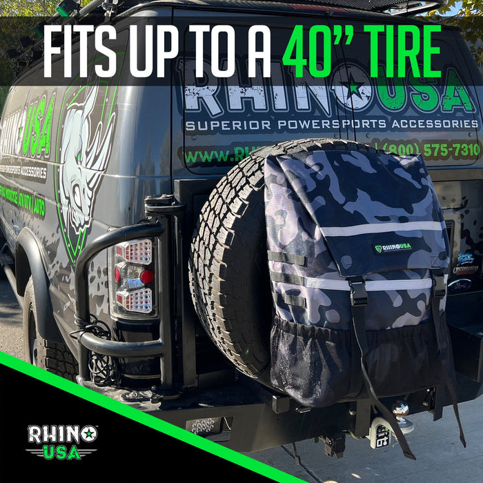 RHINO USA SPARE TIRE TRASH BAG - BLACK