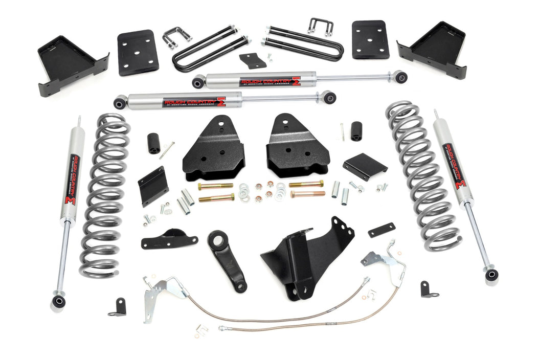 Rough Country 6 Inch Lift Kit, Gas, No OVLD, M1, Ford F-250 Super Duty 4WD (2011-2014)
