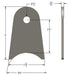 Axle Tab Long Dimensions
