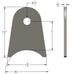 Axle Tab Medium Dimensions