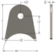 Axle Tab Small Dimensions