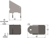 CONTROL ARM FRAME MOUNT DIMENSIONS 0°