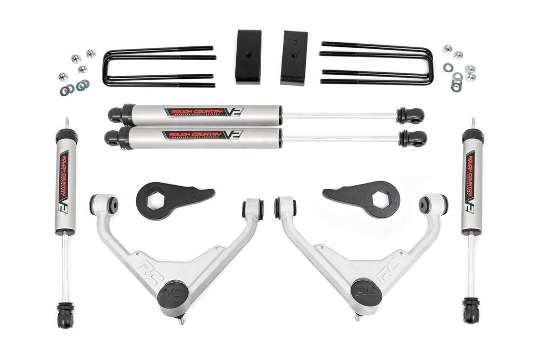 Rough Country 3 Inch Lift Kit - FT Code - V2 | Chevy/GMC Sierra/Silverado 2500 HD Suburban/Yukon XL 2500 (01-10)