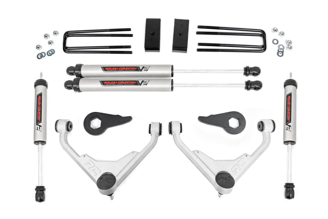 Rough Country 3 Inch Lift Kit - V2 - FK/FF | Chevy/GMC Sierra/Silverado 2500 HD Suburban/Yukon XL 2500 (01-10)