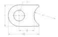 Weld On Tube Clevis Mount Dimensions