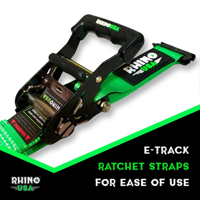 Rhino USA UTV Wheel Chock Tie-Down Kit | 4-Wheel Kit, Green | P/N RNO-CHOCKSET-2PK