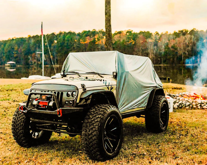 Tailgate Tent, Rain Cover, Awning For All Jeep Wranglers Gray Trail Gear Oasis