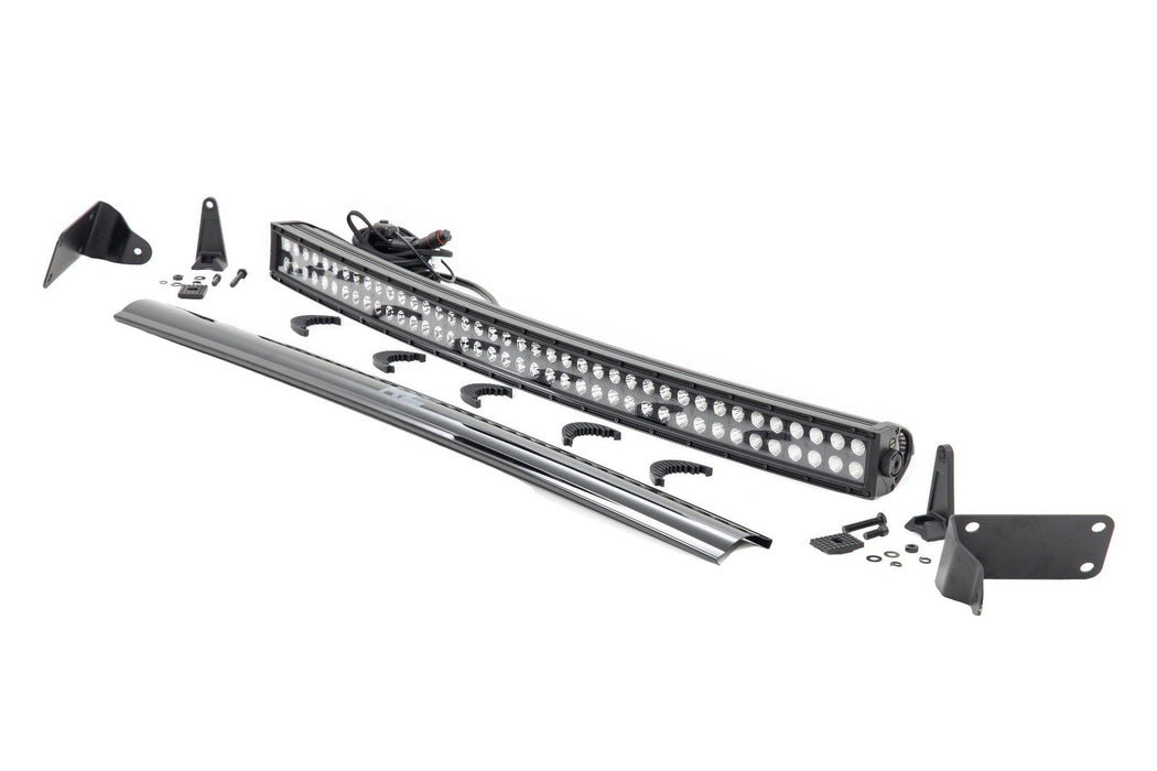 LED Light Kit - Bumper Mount - 40 inch Black Dual Row - Ram 2500/3500 4WD (10-18)