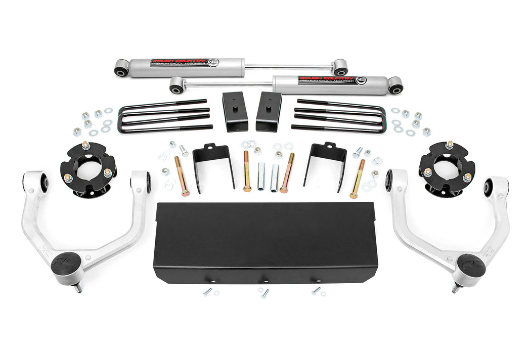 Rough Country 3 Inch Lift Kit - N3 Shocks | Nissan Titan XD 2WD/4WD (2016-2024)