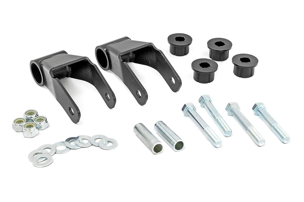 Rough Country Boomerang Lift Shackles - .75 Inch | Jeep Cherokee XJ 2WD/4WD (1984-2001)
