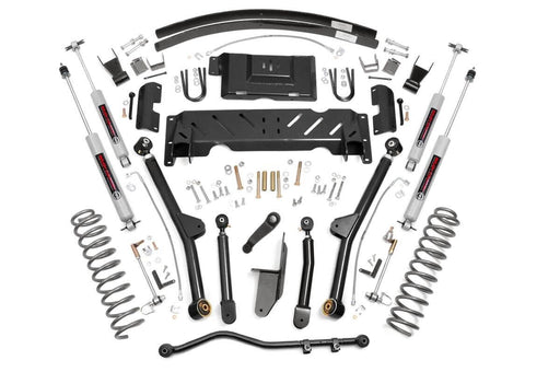 Rough Country 4.5 Inch Lift Kit, Long Arm, AAL, NP242, Jeep Cherokee XJ 4WD (1984-2001)