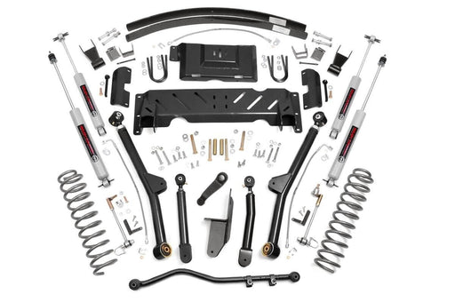 Rough Country 4.5 Inch Lift Kit, Long Arm, RR AAL, NP231, Jeep Cherokee XJ 4WD (1984-2001)
