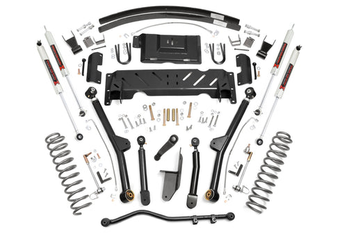 Rough Country 4.5 Inch Lift Kit, Long Arm, AAL, NP242, M1, Jeep Cherokee XJ 4WD (1984-2001)