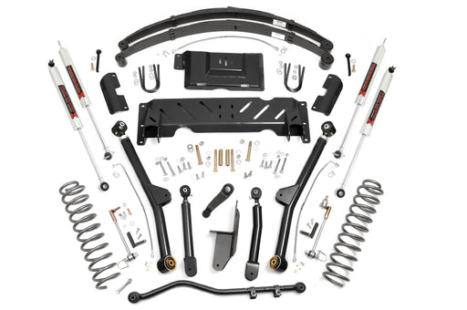 Rough Country 4.5 Inch Lift Kit, Long Arm, RR Leaf's, M1, Jeep Cherokee XJ 4WD (1984-2001)