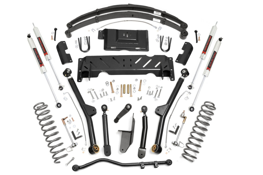 Rough Country 4.5 Inch Lift Kit - Long Arm - RR Leaf's - NP242 - M1 | Jeep Cherokee XJ (84-01)
