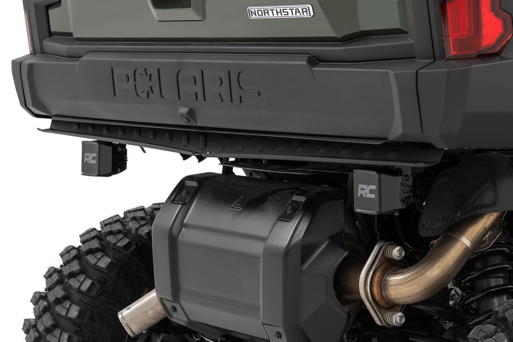 Rough Country LED Light - Under Bed Mount - 2" Black Pair - Flood | Polaris XPEDITION ADV 5