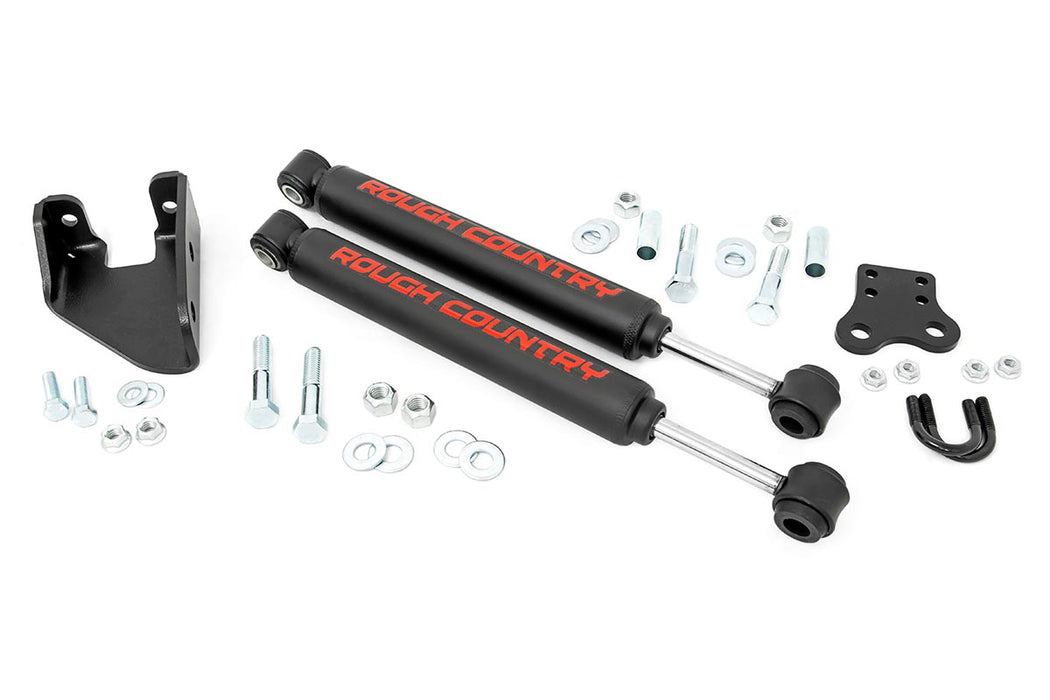 Rough Country Dual Steering Stabilizer - 4-6.5 Inch Lift | Jeep Wrangler YJ 4WD (1987-1995)