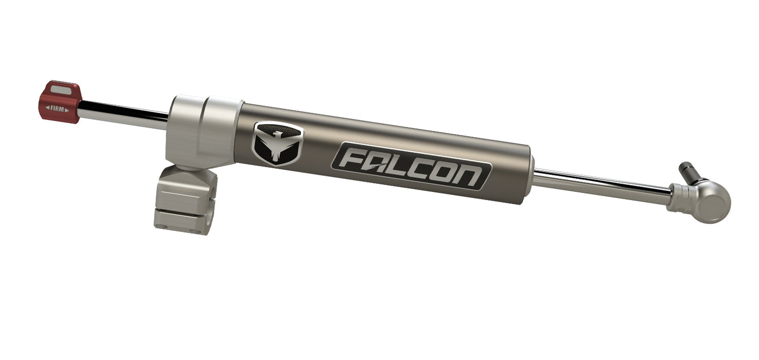 JK: Falcon Nexus EF 2.2 Fast Adjust Steering Stabilizer - Stock Tie Rod - RHD