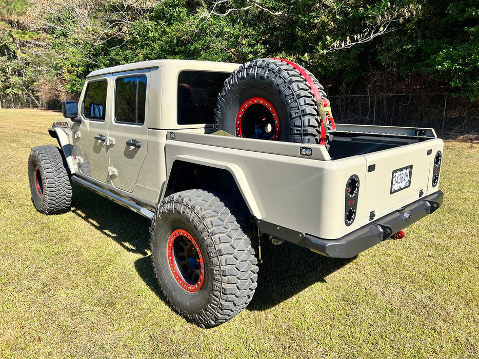 Universal Bed Mounted Tire Carrier - Motobilt