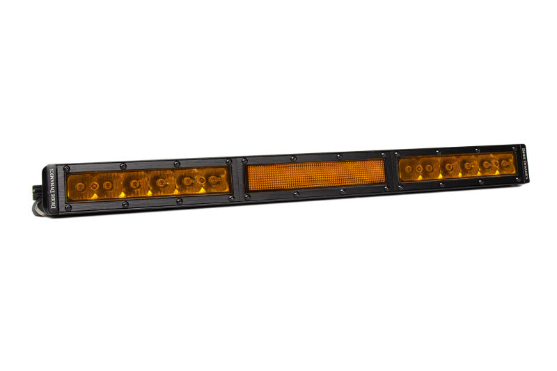 Diode Dynamics 18 In LED Light Bar Single Row Straight - Amber Combo Each Stage Series