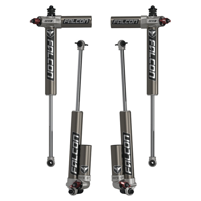 JK 4dr: Falcon Series 3.3 Fast Adjust Piggyback Shocks (1.5-2.5in Lift)