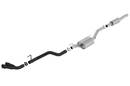 Borla 2020 Jeep Gladiator JT 3.6L V6 AWD ATAK Dual Side Catback w/ Black Tips, view 3