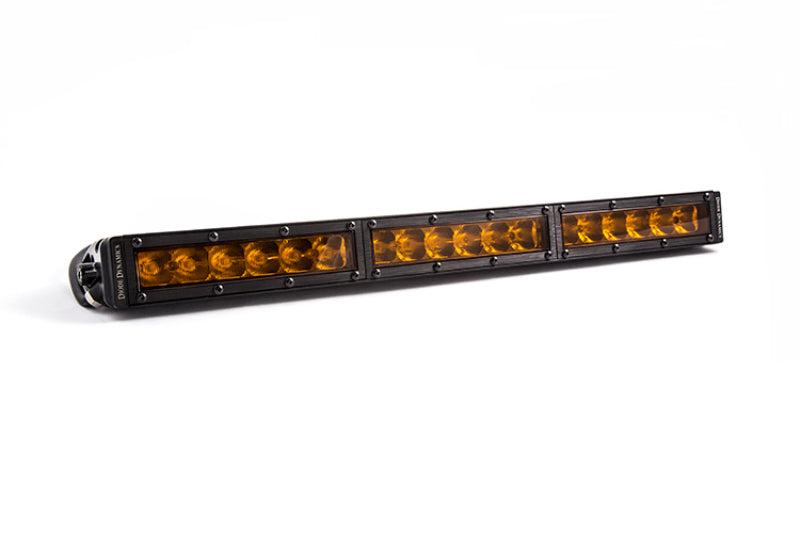 Diode Dynamics 18 In LED Light Bar Single Row Straight - Amber Driving Each Stage Series