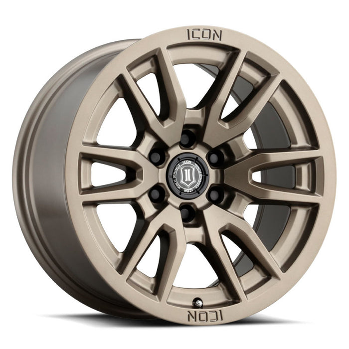 ICON Vector 6 17x8.5 6x5.5 25mm Offset 5.75in BS 93.1mm Bore Bronze Wheel