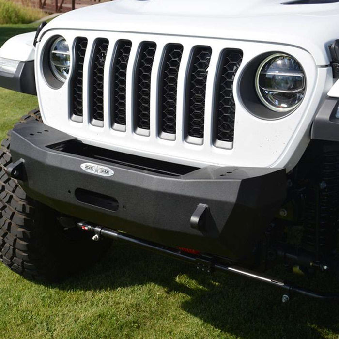 Rigid Shorty Front Bumper / No Bullbar / With Winch Plate for 2018-22 Jeep Jl 2-4 Door, 2020-22 Gladiator