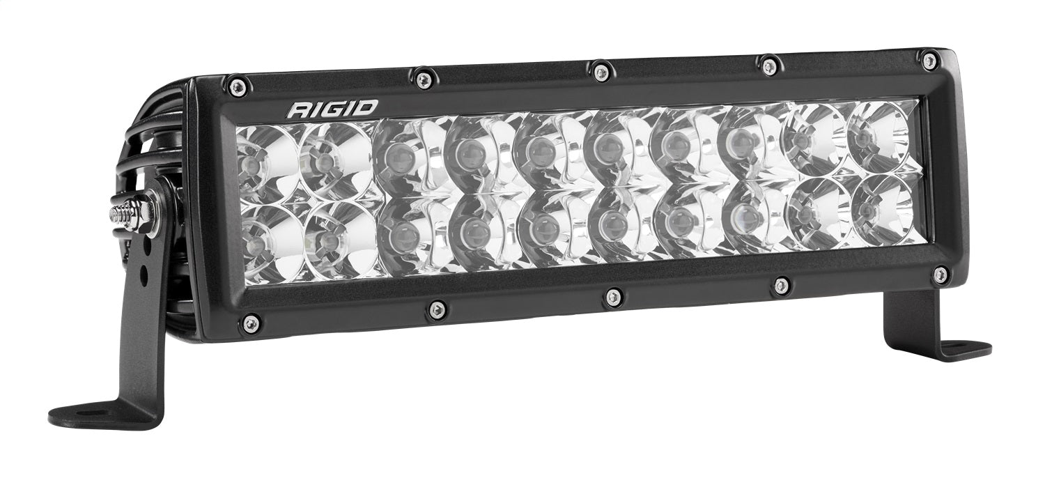 RIGID E-Series PRO LED Light, Spot/Flood Optic Combo, 10 Inch, Black Housing