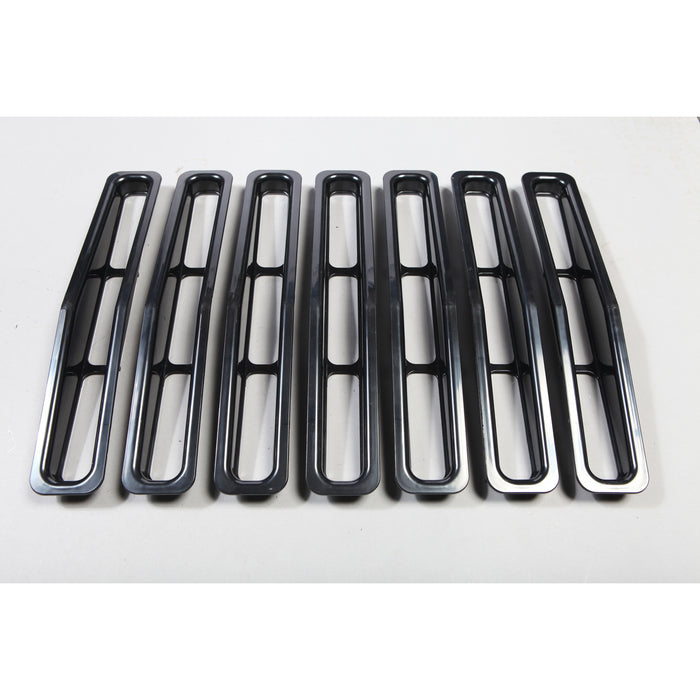 Grille Inserts, Black; 87-95 Jeep Wrangler YJ