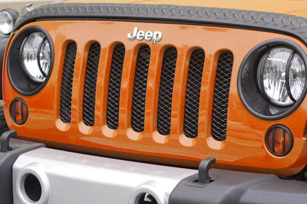 Mesh Grille Insert, Black; 07-16 Jeep Wrangler JK