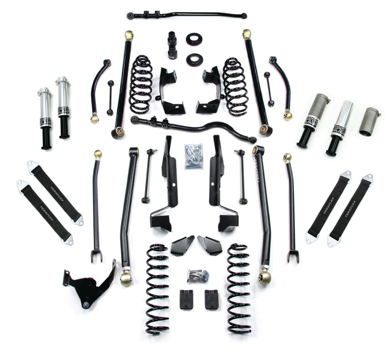 JK 4dr: 4" Alpine CT4 Prerunner Long Arm Suspension System - No Shocks