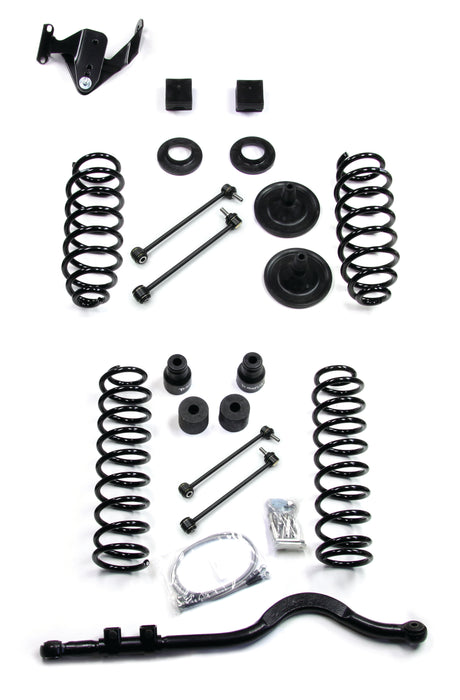 JK 4dr: 3" Coil Spring Lift Kit w/ Track Bar - No Shocks