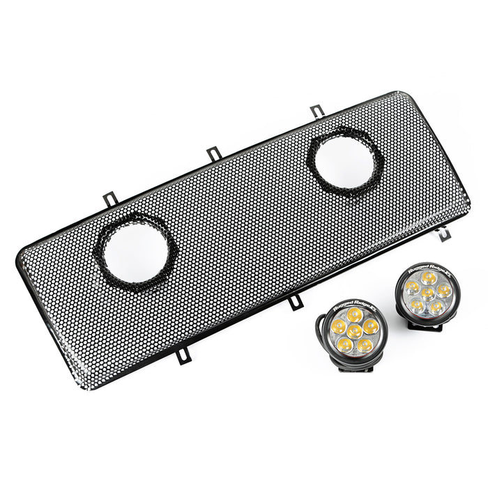 Grille Insert Kit, Dual 3.5 inch LEDs; 07-16 Wrangler