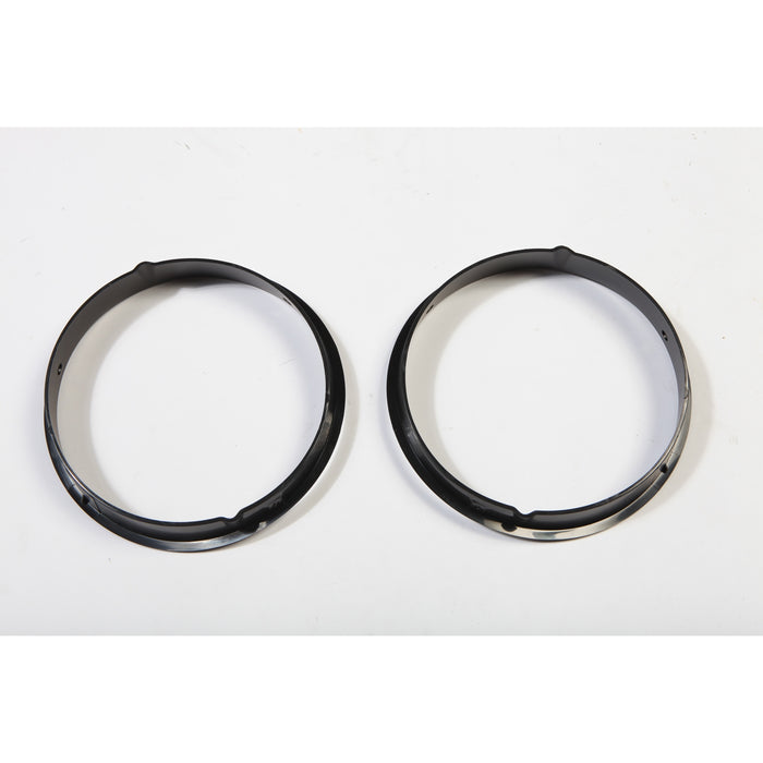 Black Headlight Bezels; 97-06 Jeep Wrangler TJ