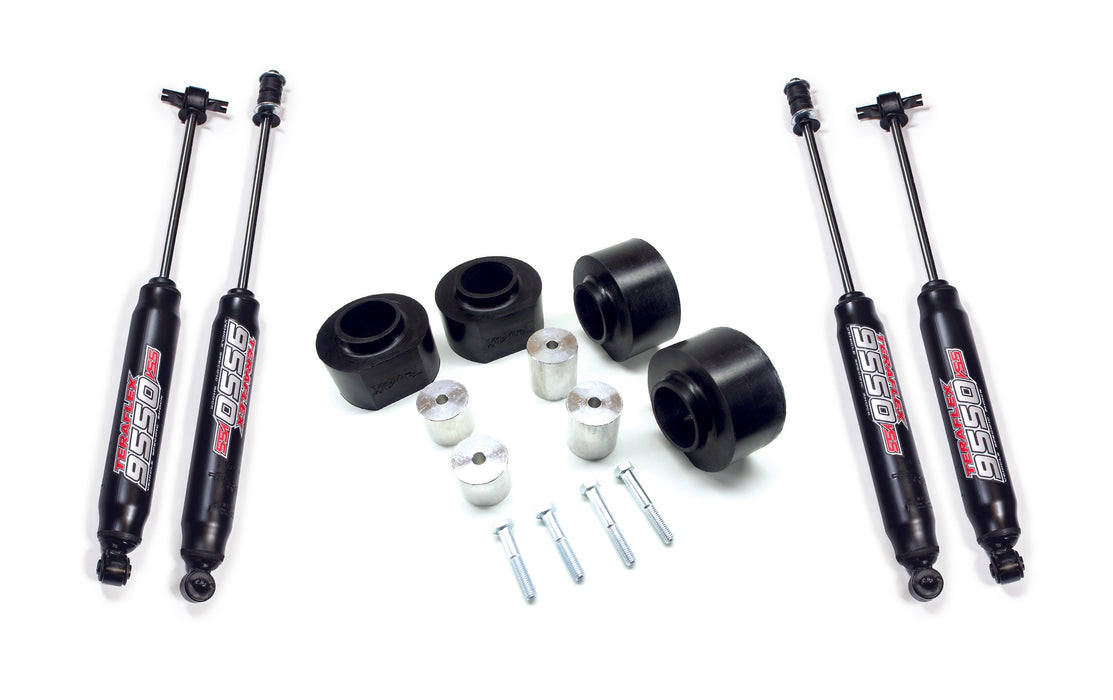 TJ 2 Inch Budget Boost W/9550 Shocks 97-06 Wrangler TJ TeraFlex