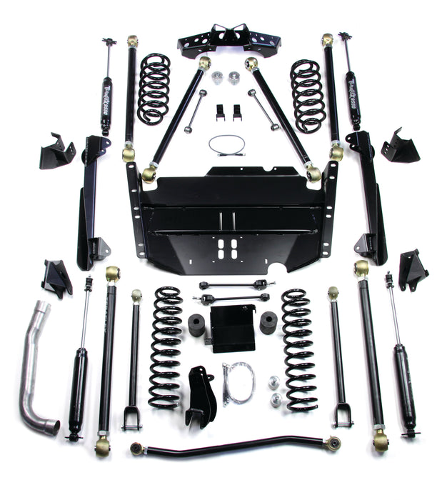 LJ LWB: 4" Pro LCG Long Arm Suspension System & 9550 VSS Twin-Tube Shocks