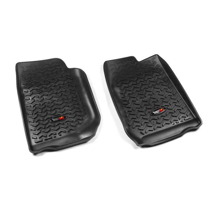 Floor Liners, Front, Black; 07-16 Jeep Wrangler/JKU