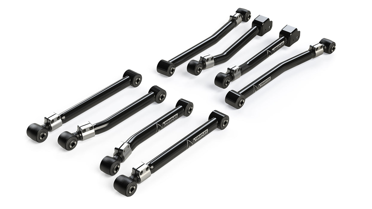 JL,JLU Alpine Flexarm Kit - 8-Arm Adjustable Control Arms (0-4.5in Lift)