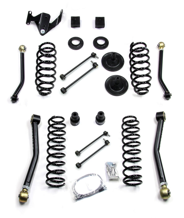 JK 4dr 3in Suspension System w/ 4 Adjustable Short Control Arms