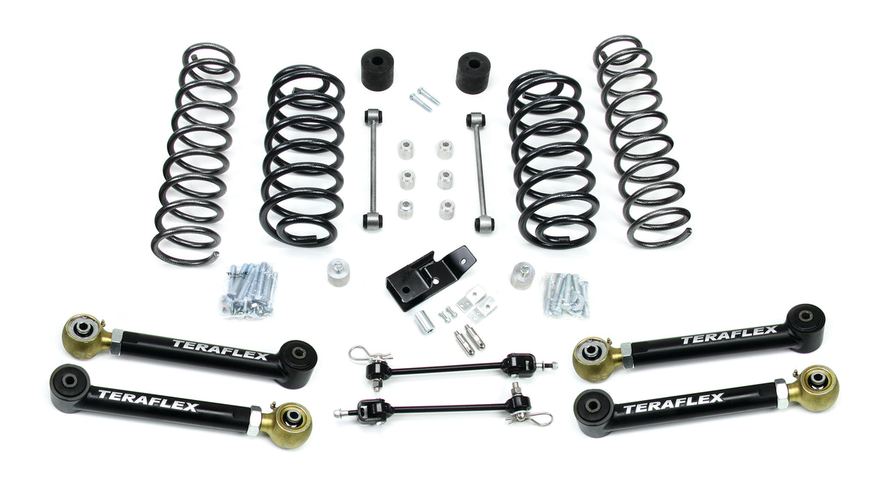 TJ 3 Inch Lift Kit W/4 Lower FlexArms 97-06 Wrangler TJ TeraFlex