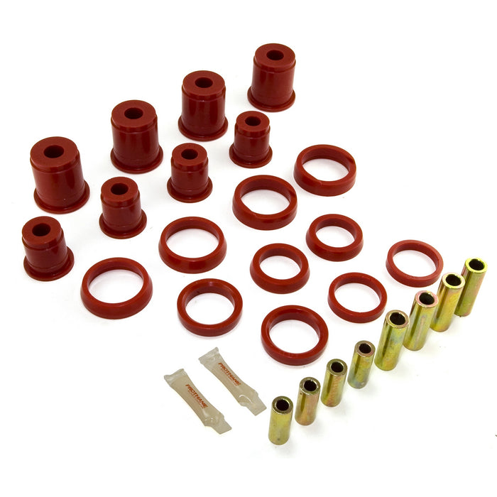 Front Control Arm Bushing Kit, Red; 84-01 Jeep Cherokee XJ