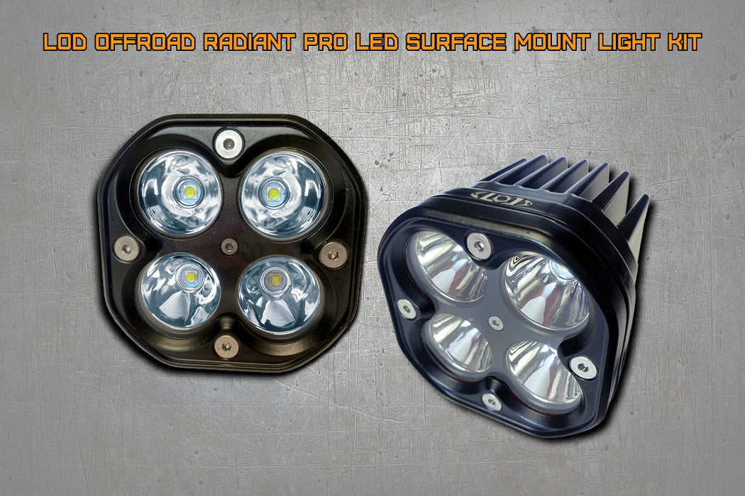 LoD Offroad Radiant Pro LED Surface Mount Light Kit