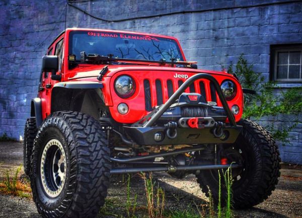 Hatchet Series Front Frame Chop Bumper w/ Stinger and Fog Mounts for Jeep JK / JKU - Motobilt