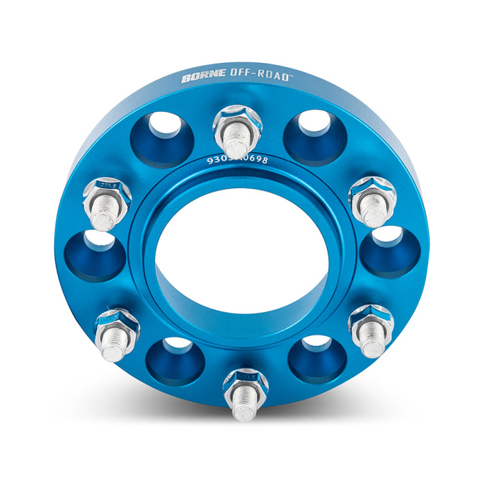 Mishimoto Borne Off-Road Wheel Spacers - 6x139.7 - 93.1 - 30mm - M12 - Blue